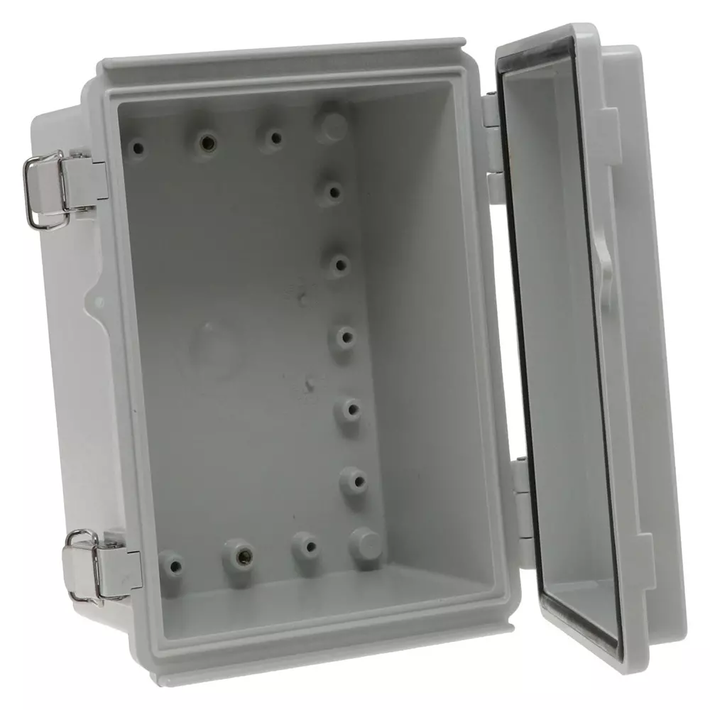 BUD INDUSTRIES Enclosure, Multipurpose, Pc/Gfr, Gray, PTQ-11036