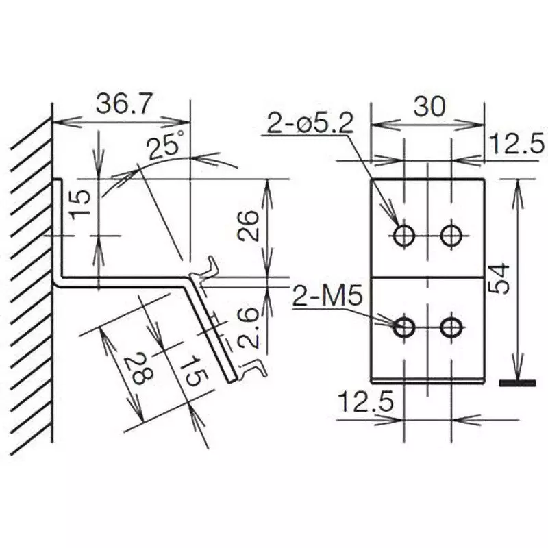 idec-rail-mounting-bracket-bns3pn10-pack-of-10-pcs