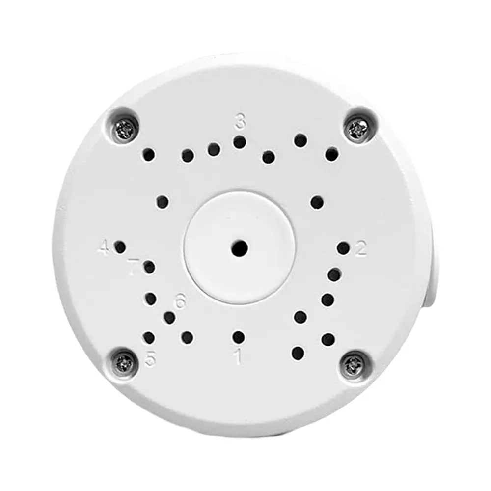 Shield Plus Waterproof CCTV Junction Box Round 5x5 inch White - Imported, DS-1280ZJ-S (Pack of 10 Pcs)