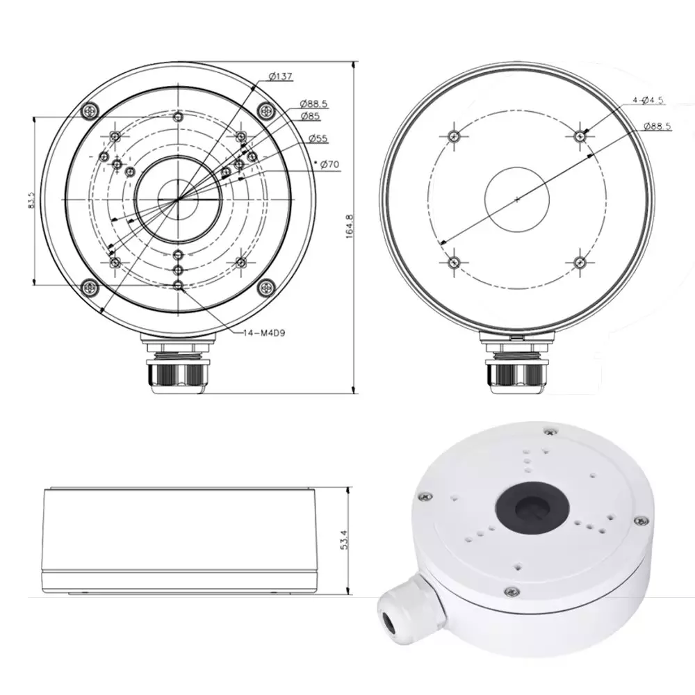 shield-plus-waterproof-cctv-junction-box-round-5x5-inch-white--imported-ds-1280zj-s-pack-of-10-pcs