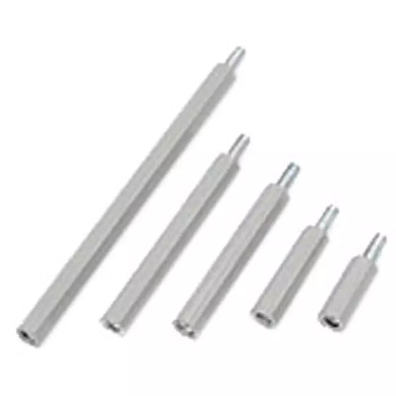NITTO KOGYO Insulated Hexagon Post Steel (with Heat-Shrinkable Tube Coating), IHP-4-40 (Set of 50 Pcs)