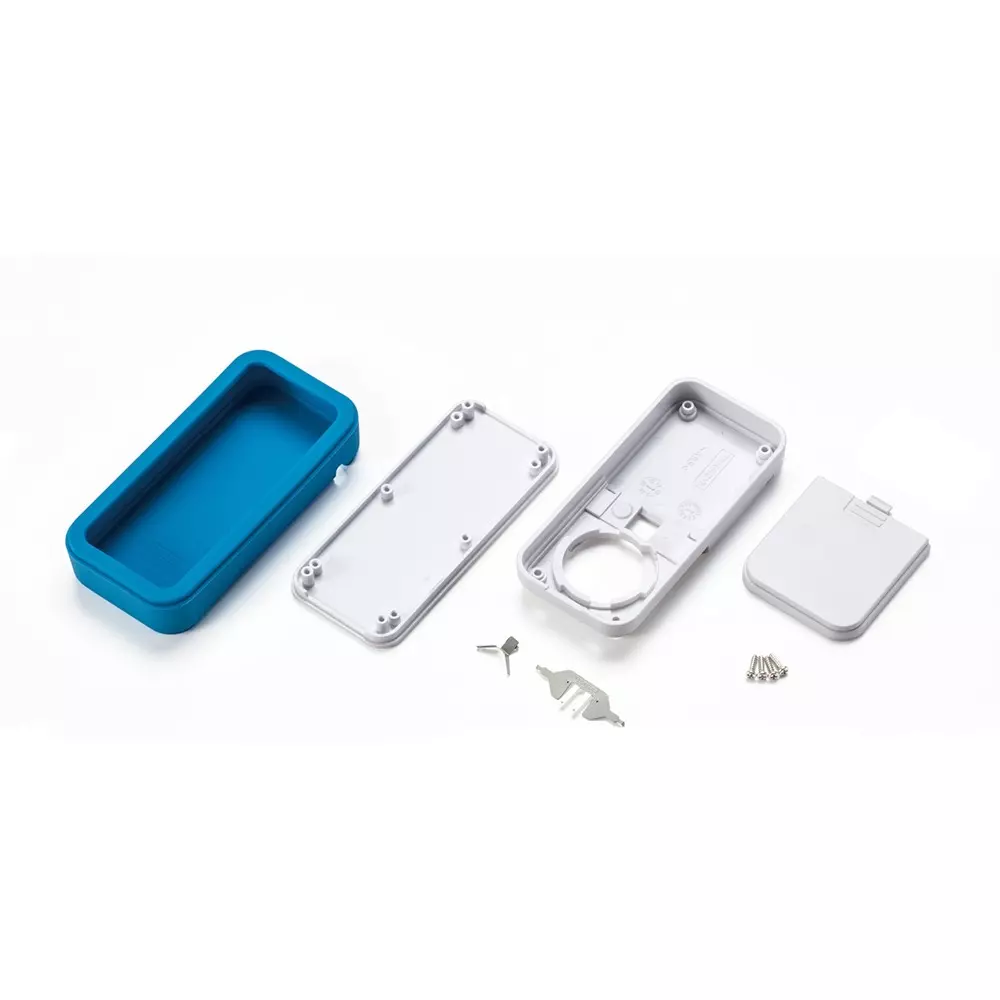 TAKACHI CSS Series Plastic Case with Silicone Cover with Opening White & Black, CSS75N-OP-WB
