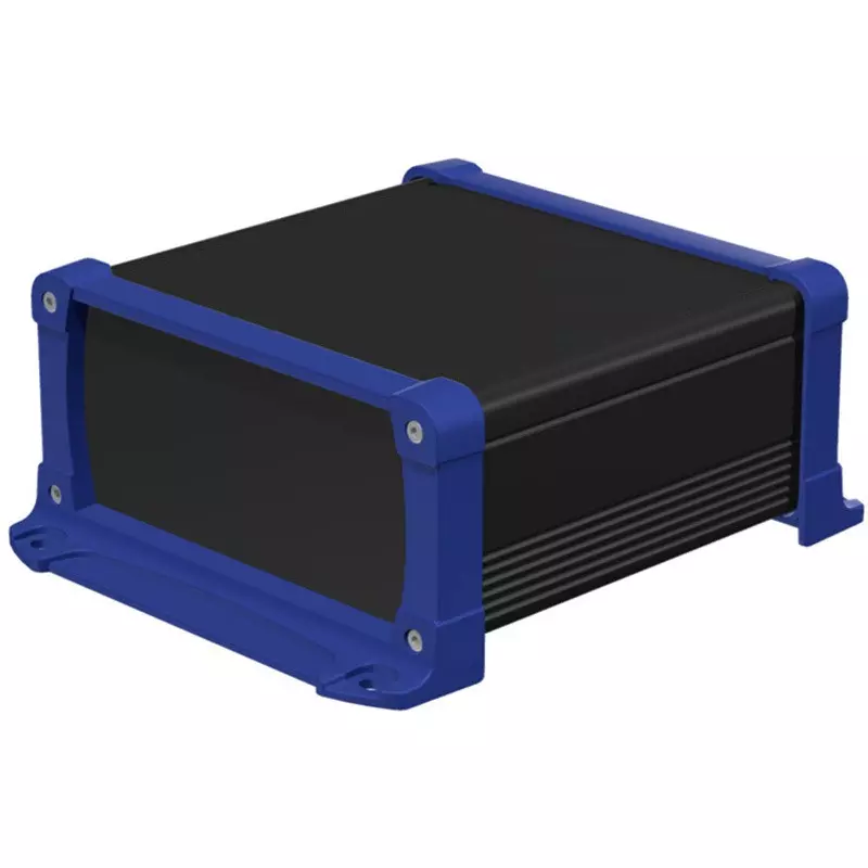 TAKACHI EXPF Series Aluminum Case with Flange Foot 195x95x192 mm Black / Navy, EXPF20-10-19BN