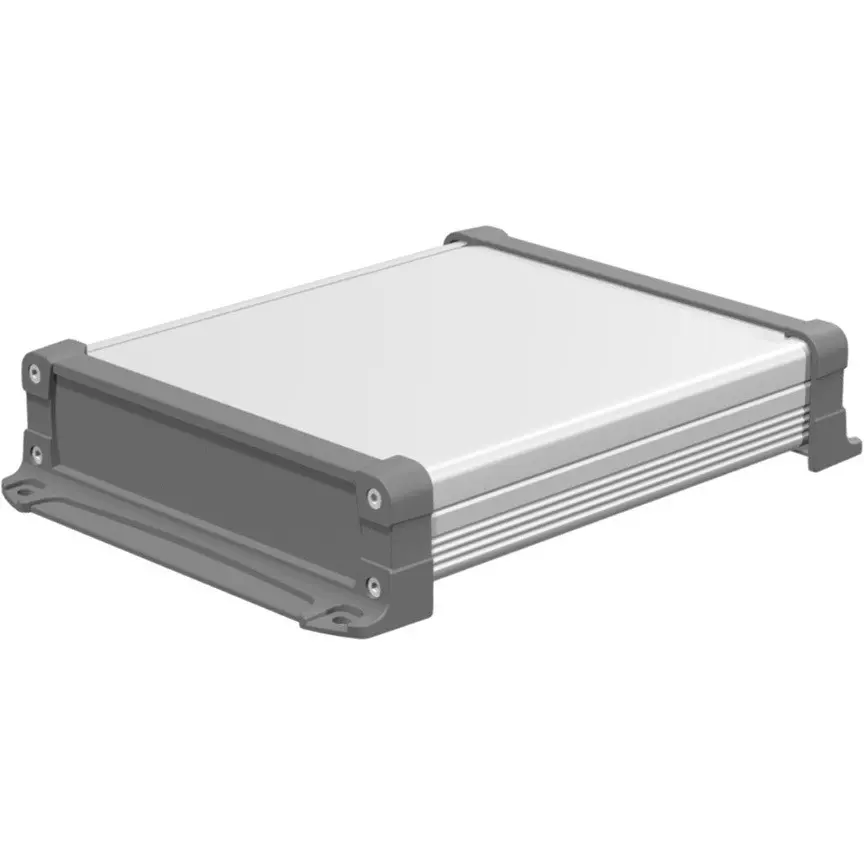 TAKACHI EXWF Series Waterproof Aluminum Case with Flange Foot 240x65x284 mm, EXWF24-7-29SG