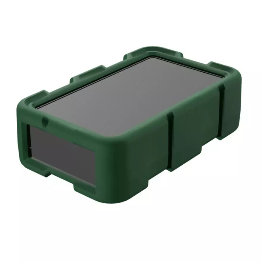TAKACHI LCT Series Plastic Case with Shock-Resistant Silicone Cover 36.5x121.9x76 mm, LCT115H-F3-DG