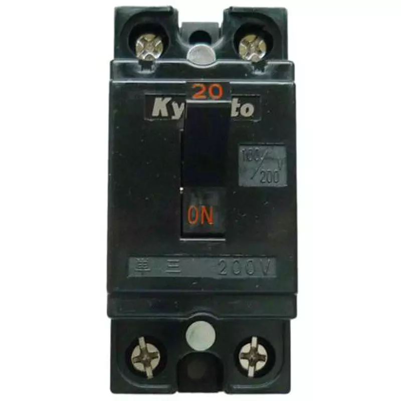 Esco Safety Breaker AC100/200 V Rated Voltage 20 A Rated Current 1500.0 Rated Breaking Capacity, EA940MB-20A