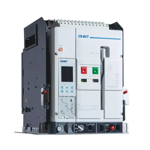 Chint Air Circuit Breaker with Intelligent Controller NA8 Series 2500 Amp Rated Current High Voltage 3 Pole Digital Display Manual Withdrawable Type 4000 Amp Frame Current, 396436