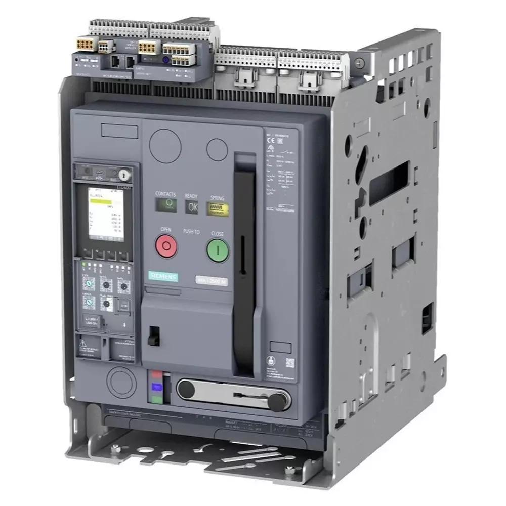 Siemens Air Circuit Breaker MDO Type 4-Pole 5000 A Rated Current 150 kA Short Circuit Breaking Capacity, 3WA1350-5AF42-0AA0