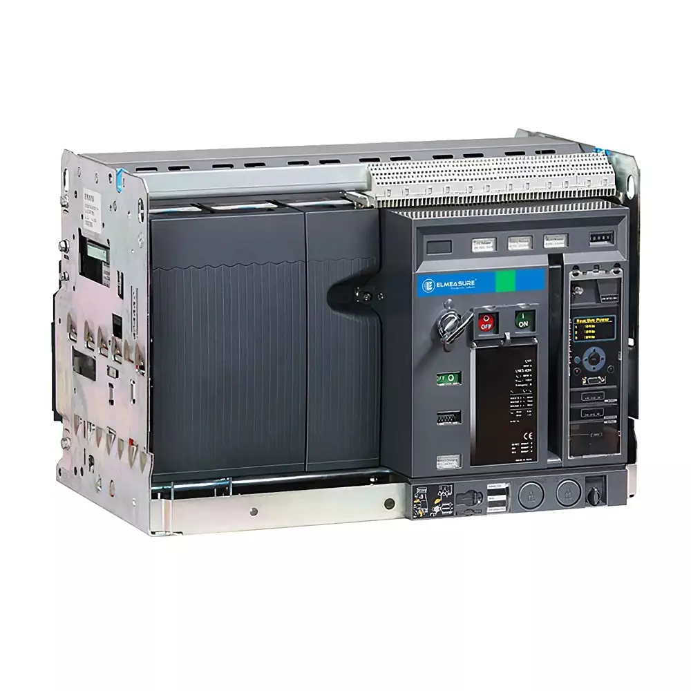 Elmeasure MDO LSIG Breaker ACB Delta Series 4 Pole 1250 A Current Rating and 50 kA Breaking Capacity, E4DLMD 1250