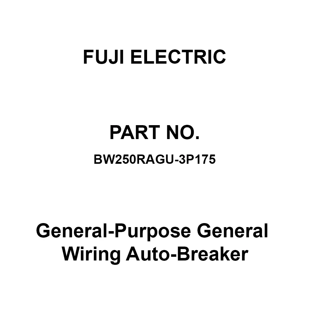 Buy Fuji Electric G-TWIN General-Purpose General Wiring Auto-Breaker ...