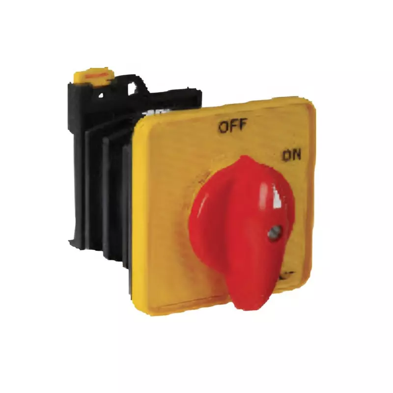 Salzer 16 A 3 Pole Load Break Switch Front Plate MTG with Flag Knob, LBC32300B40FPYR