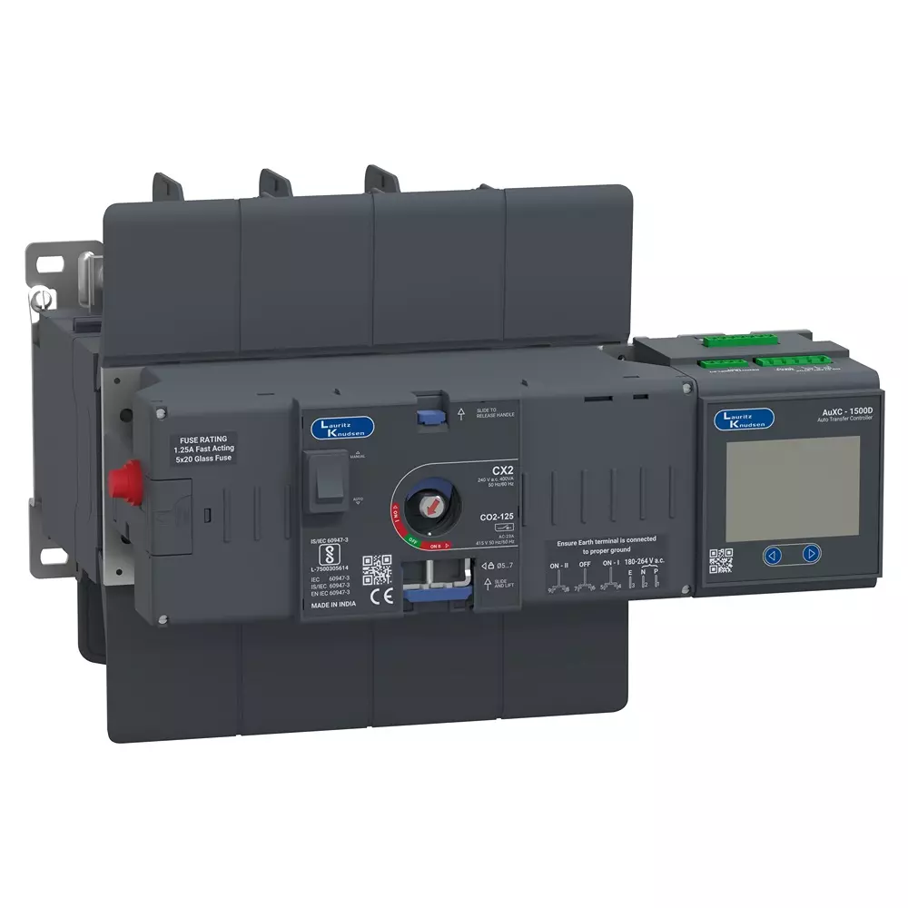 L&T [ Lauritz Knudsen ] Automatic Transfer Switch 2 Frame 125 Amp Current, CK90161BATS