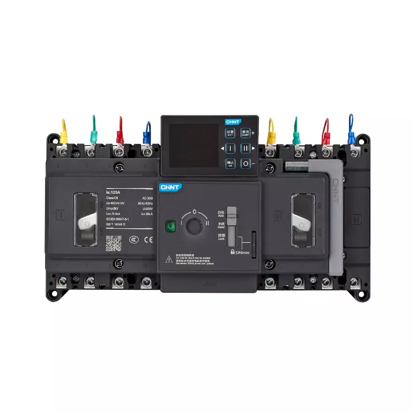 Chint NXZMN Communication Function Automatic Transfer Switch 800 Amp 4 Pole CB Class 800 Frame Current Code, 603178