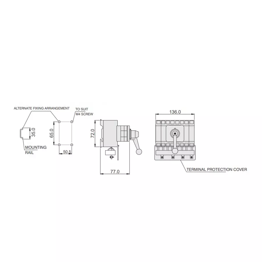 salzer-gen-changeover-switch-63-amp-3-pole-co-rear-mounting-ebx31153b21bgyr