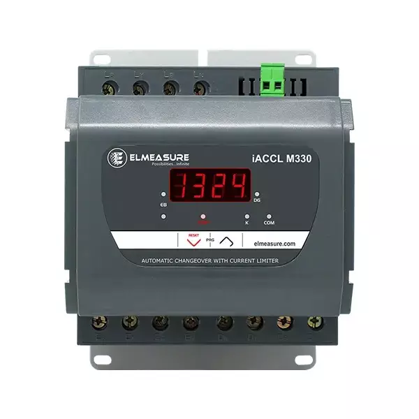 Elmeasure 3 Phase (EB) & Single Phase (DG) Automatic Changeover with Current Limiter 40 A, Contactor Based, ALM330P10400