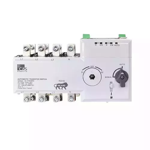 C&S Electric Motorised Transfer Switch Remotely Operated 4 Frame Four Pole 250 Amp, CMTS4F250A
