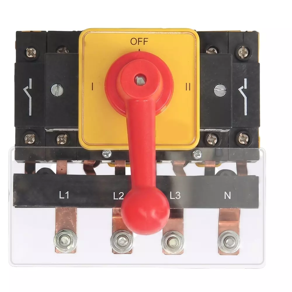 Salzer GEN Changeover Switch 125 Amp 3 Pole C/O Rear Mounting, EBL31153B21BGYR