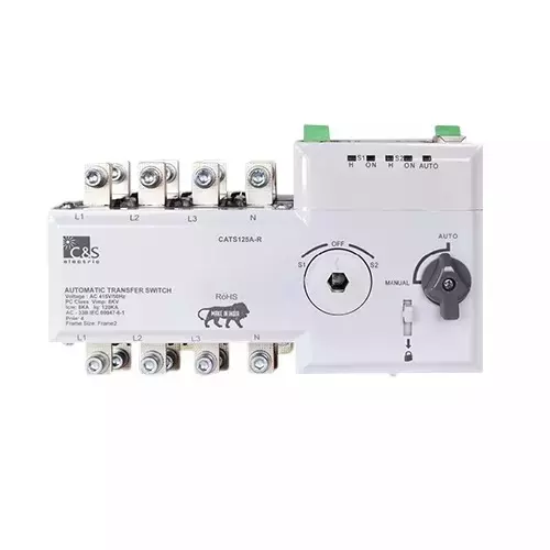 C&S Electric Automatic Transfer Switch 6 Frame 1250 Amp 4 Pole, CATS6F1250AT
