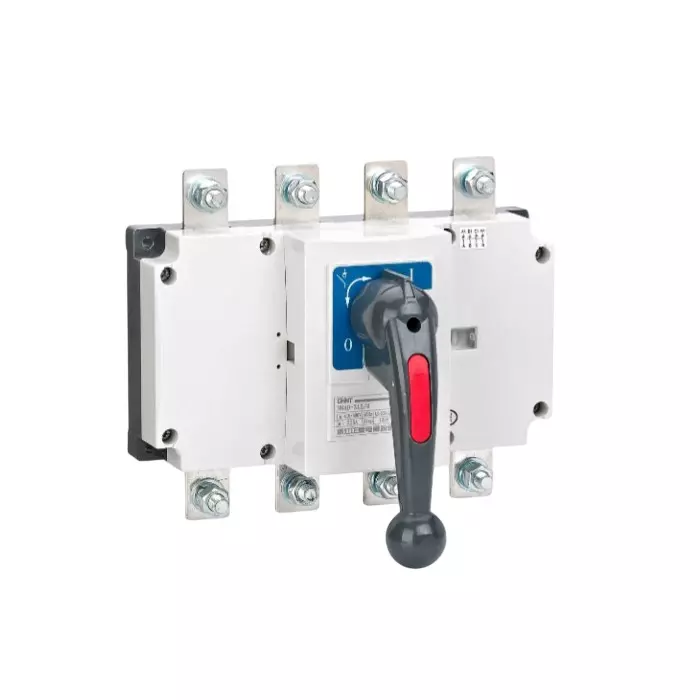 Chint NH40 Manual Changeover Switch (Handle Operation From Outside) Side Handle Double Contact 1600 Amp 4 Pole, 393410