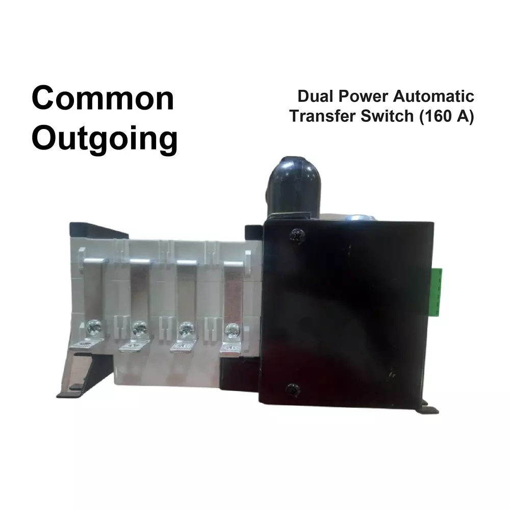 Techno Meters Dual Power Automatic Transfer Switch 160 A Current Built-in Controllers, ATSGA