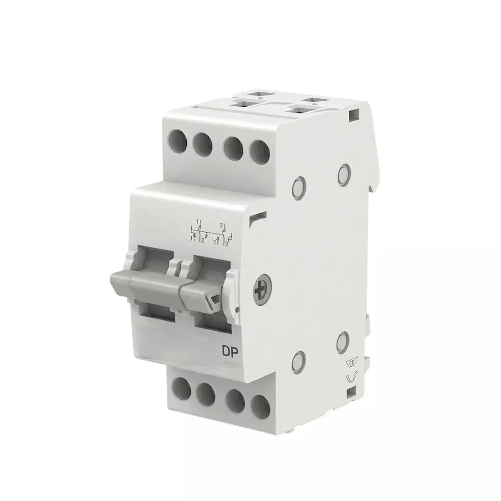 Goldmedal Atlantic Changeover White Double Pole 40 A Current Plastic, 04432