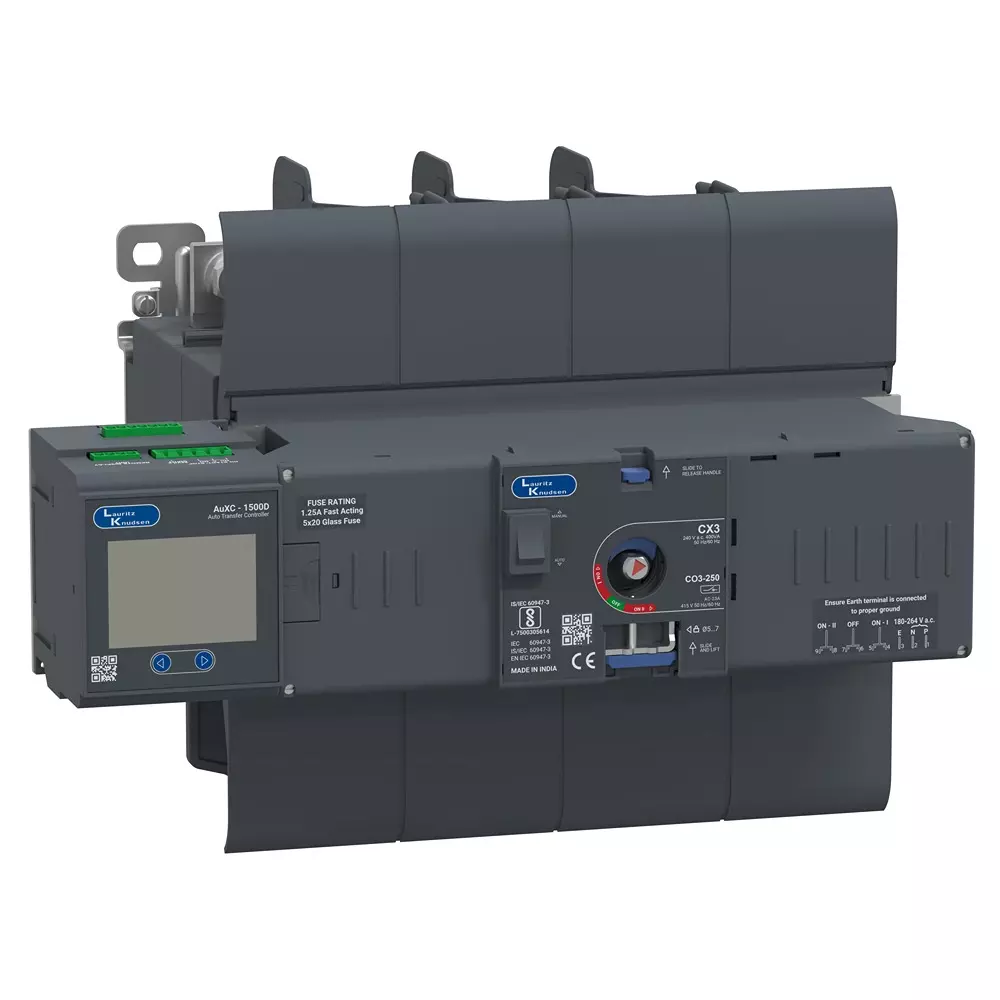 L&T [ Lauritz Knudsen ] Automatic Transfer Switch 3 Frame 250 Amp Current, CK90164BATS