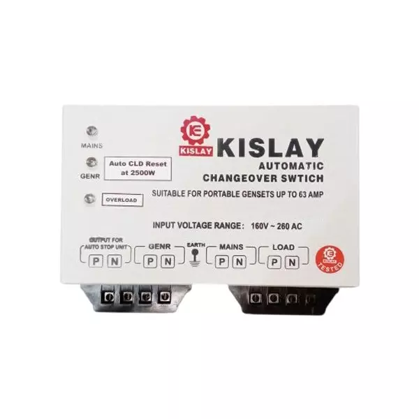 KISLAY CLD Switch 3 Phase with Auto Load Reset Upto 4 A, 10 KACLDT 4