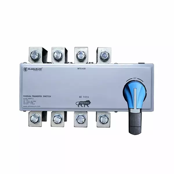 Elmeasure 4 Poles Manual Transfer Switch with 400A Current, MTS 400A