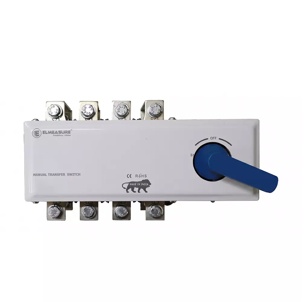 ELMEASURE Manual Transfer Switch 4 Pole 1250 A Current, MTS 1250A