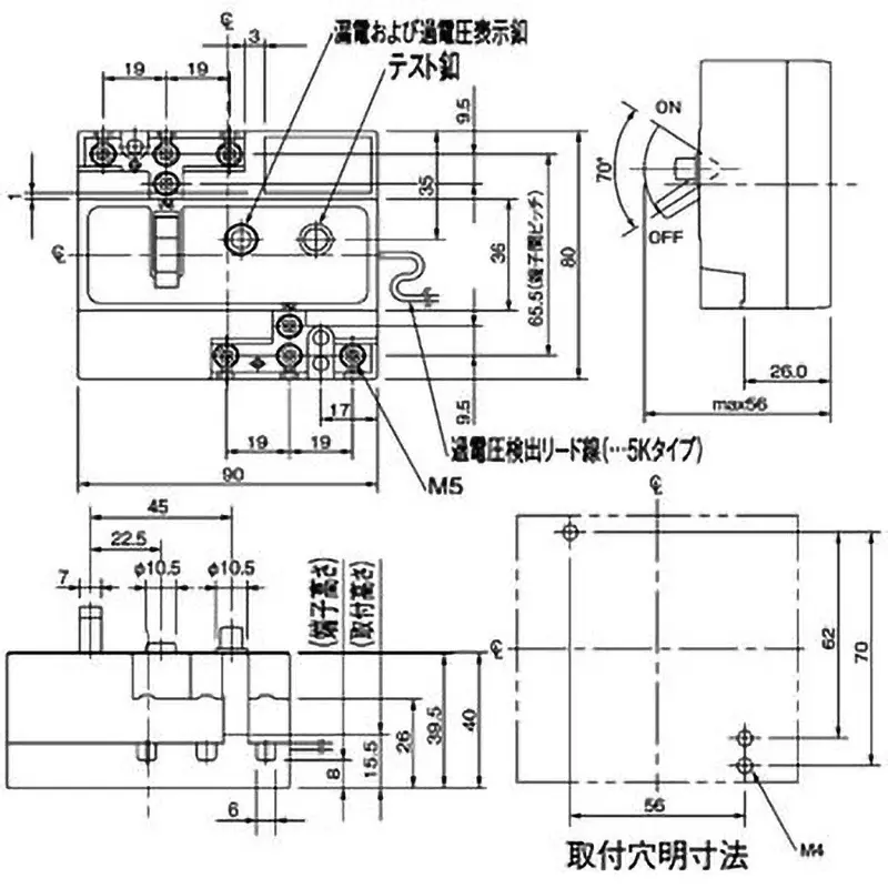 Panasonic Earth Leakage Breaker 3P0E 30 Amp Rated Current, BJJ330205K
