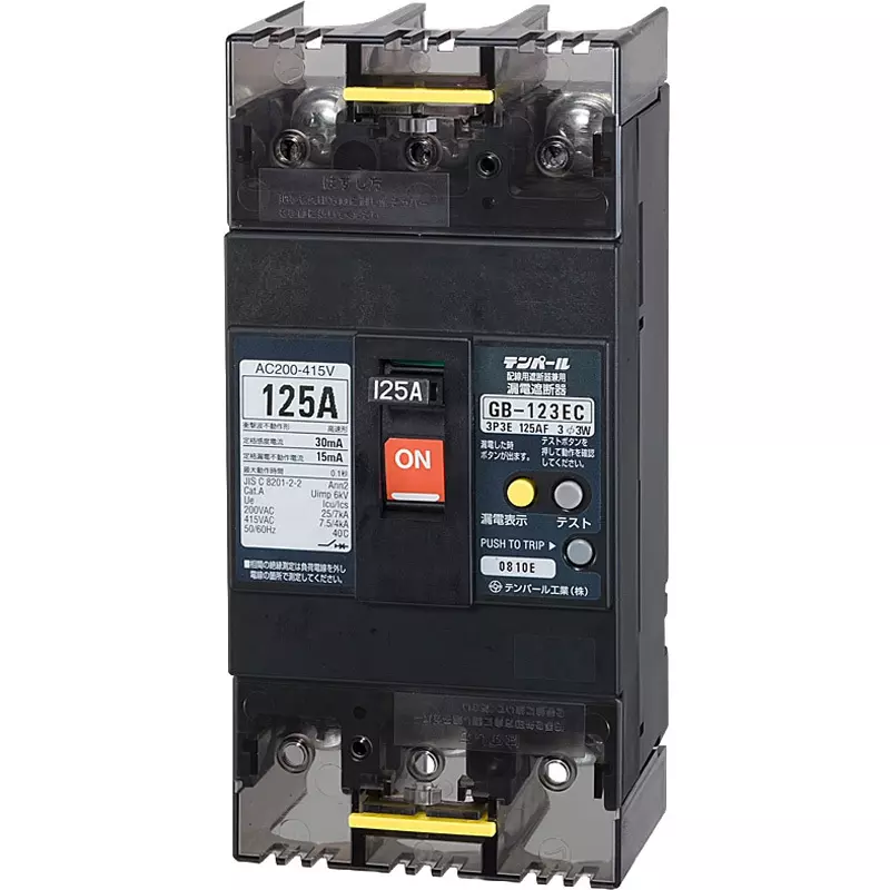 Tempearl Economic Type Earth Leakage Circuit Breaker 3P3E, GBL-123EC 120A 100MA Diene 200-415V