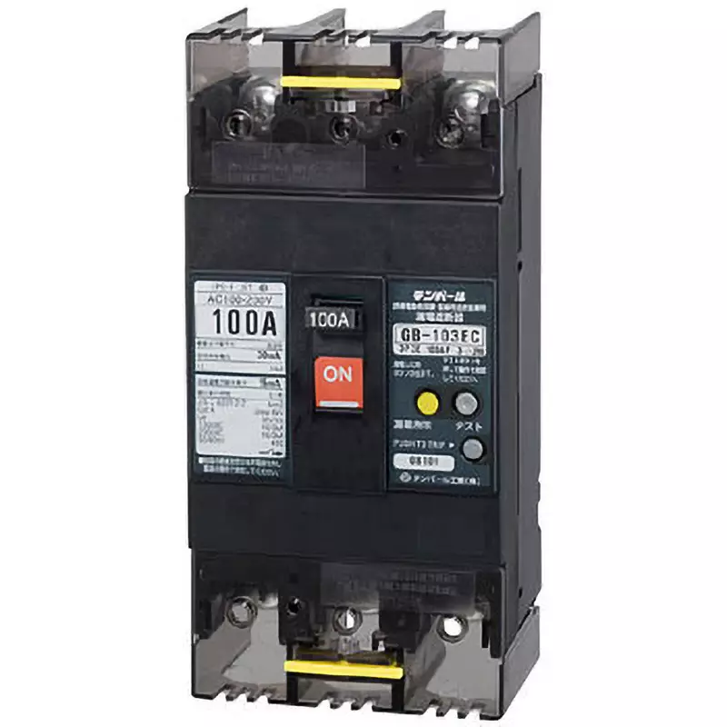 Tempearl Earth Leakage Circuit Breaker 100 Amp Rated Current 3P3E, GBL-103EC 100A W2