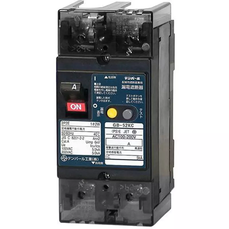 Tempearl Earth Leakage Circuit Breaker 50 Amp Rated Current 2P2E, 52KC50100