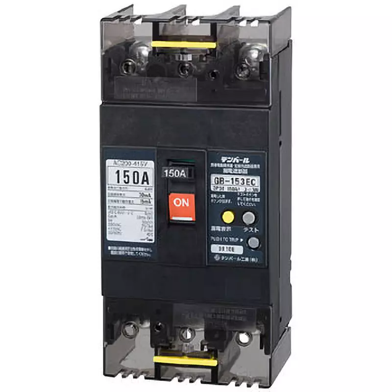 Tempearl Earth Leakage Circuit Breaker 150 Amp Rated Current 3P3E, GBL-153EC 150A W2 200-415V