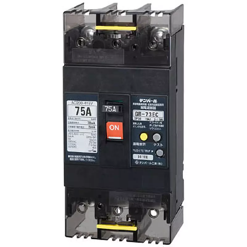 Tempearl Earth Leakage Circuit Breaker 75 Amp Rated Current 3P3E, GBL-73EC 75A W2
