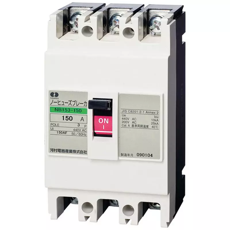 Kawamura No-Fuse Breaker 3P3E 150 Amp Rated Current, NB153-150