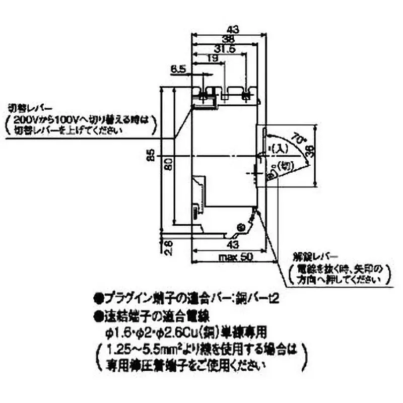 Panasonic Compact Earth Leakage Breaker, BSHE23022