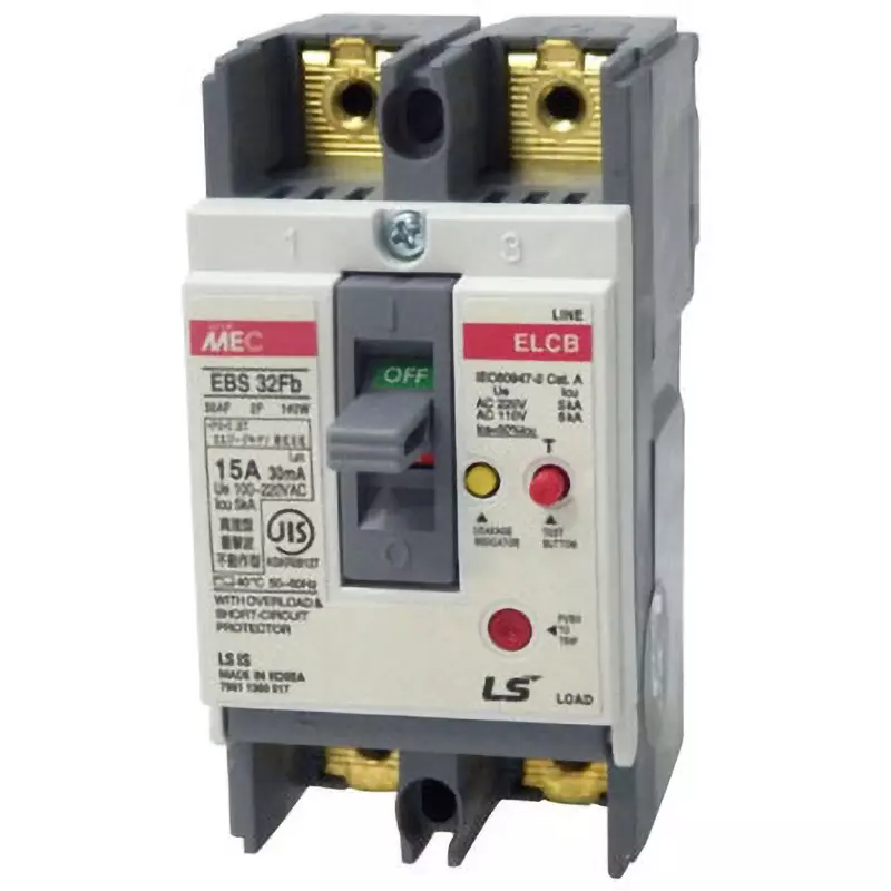 LS Electric Earth Leakage Breaker 15 Amp Rated Current, EBS32Fb/15A30mA