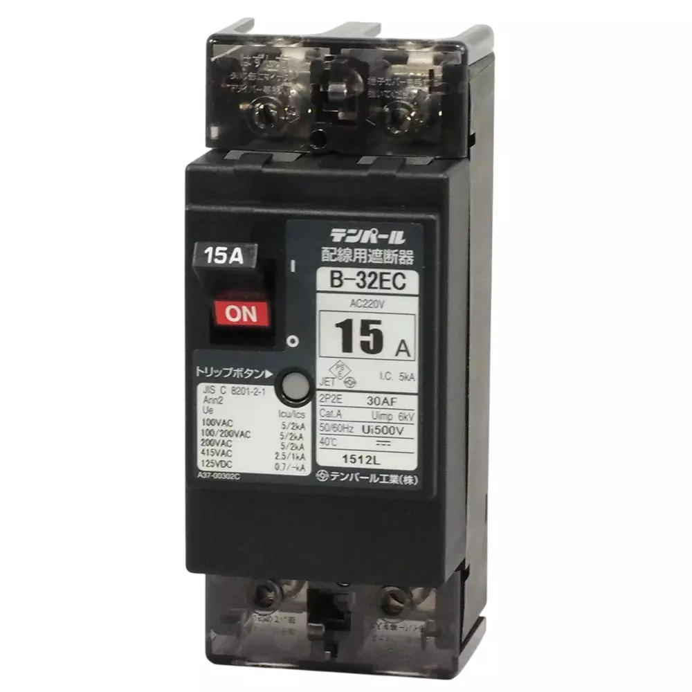 Tempearl Circuit Breaker 15 Amp Current 6 kV Impulse Withstand Voltage, B-32EC15