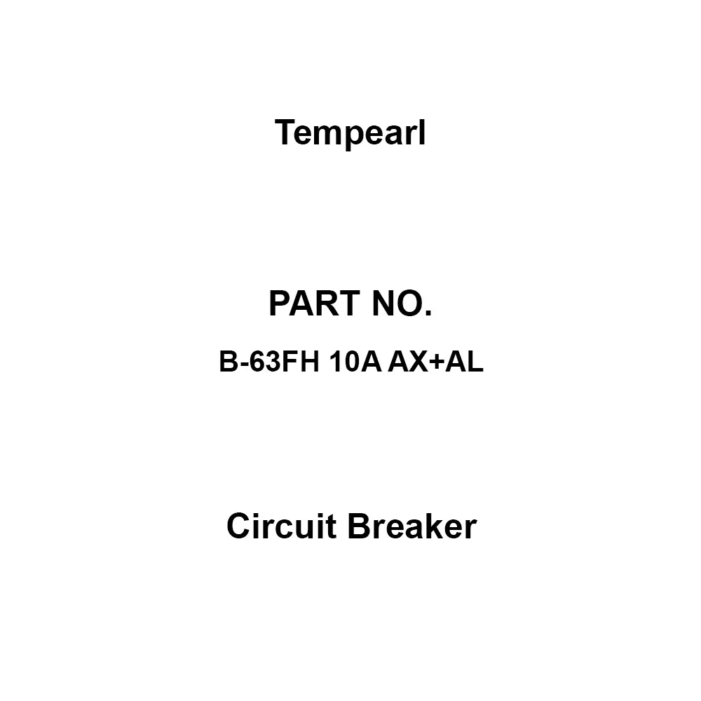 Tempearl Circuit Breaker Surface Type 3P 3E 10 Amp Main Capacity, B-63FH 10A AX+AL
