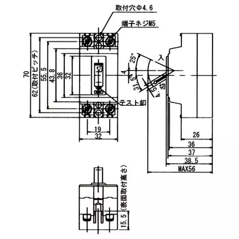 panasonic-compact-earth-leakage-breaker-bjs3011n