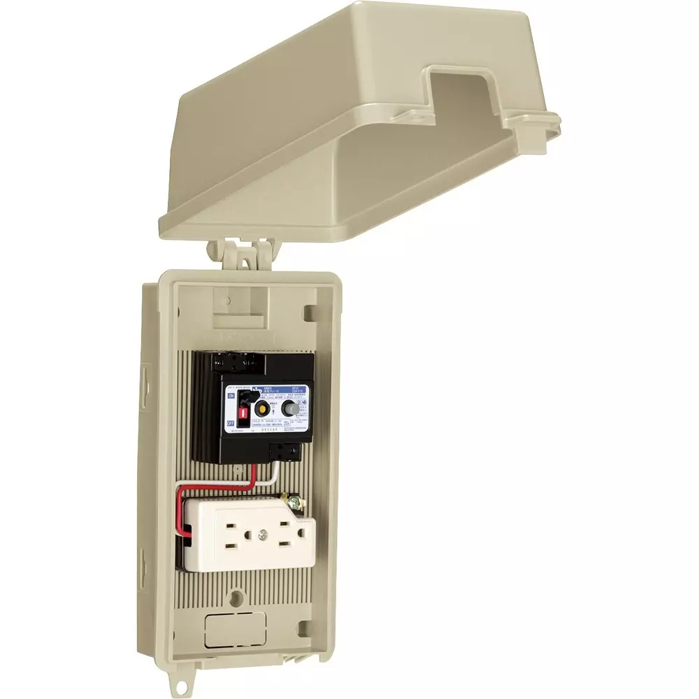 NITTO KOGYO Earth Leakage Breaker Beige (5Y7.5 / 1.5) 140x260x115 mm, CL-B2B