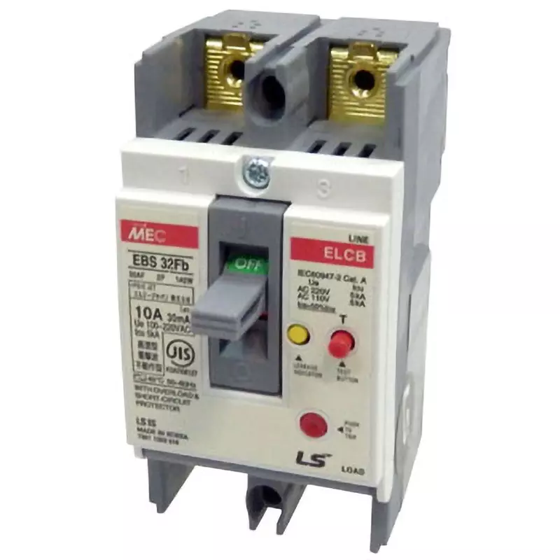 LS Electric Earth Leakage Breaker 10 Amp Rated Current, EBS32Fb/10A30mA