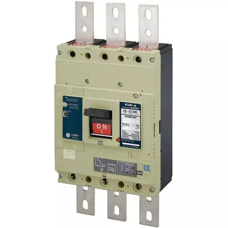 Tempearl Earth Leakage Circuit Breaker 400/450/500/600/700/800 adjustable Amp Rated Current 3P3E, 803WD80W2L2