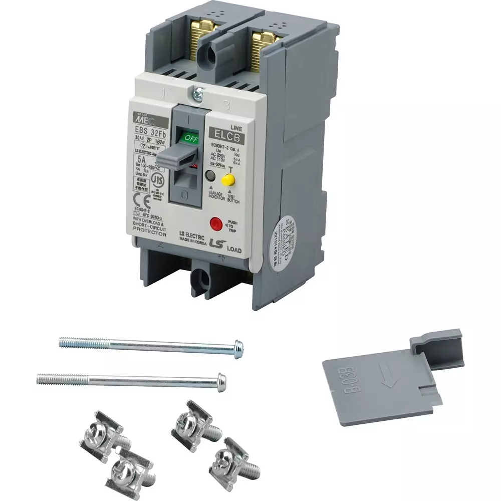 LS Electric Earth Leakage Breaker 5 Amp Rated Current, EBS32Fb/5A30mA