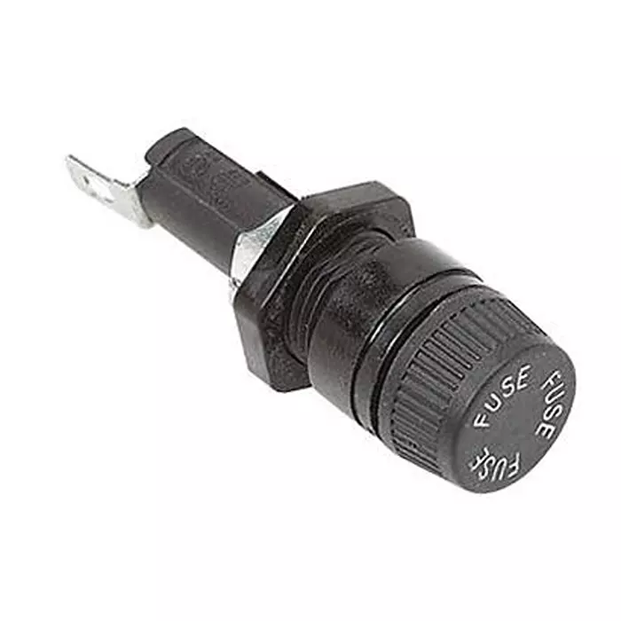 EATON FUSE HOLDER, 5 X 20MM, PANEL MOUNT, BK/HTB-26M-R