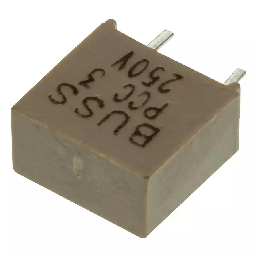 EATON FUSE, PCB, 3A, 350V, FAST ACTING, BK/PCC-3-R