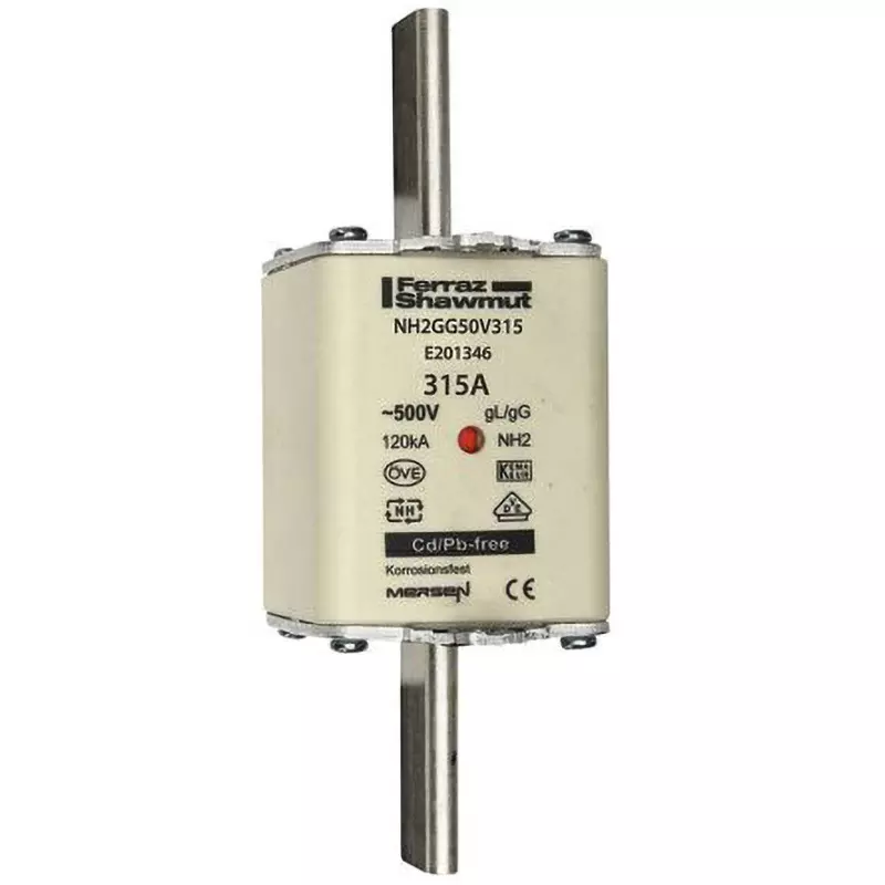 Mersen Fuse Link 315 A Rated Current 500 AC Rated Voltage, K219820C (Pack of 3)