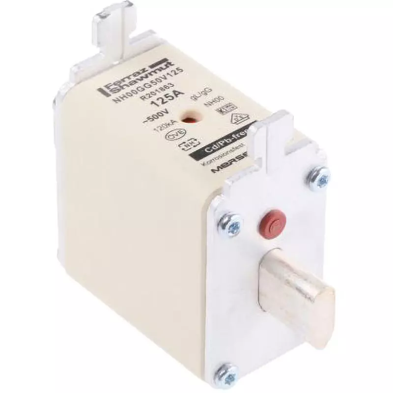 Mersen Fuse Link 125 A Rated Current 500 AC Rated Voltage, R201863 (Pack of 3)