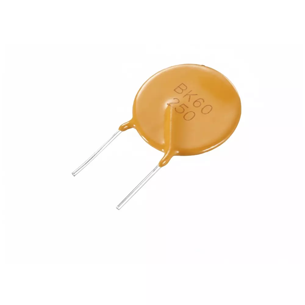 Yageo Resettable Fuses - PPTC Through Hole 5.8 Ω Resistance 7.4 mm Diameter, BK60-017-DZ